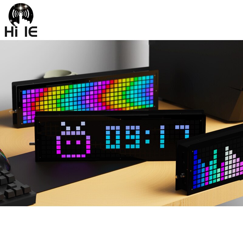 RGB  Ʈ ð DIY ŰƮ, LED ,   ǥñ , VU    ŰƮ, 32x8 Ʈ Ʈ, DC 5V
